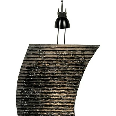 Flash Sale π₯ John Timberland Japanese Zen Indoor Tabletop Water Fountain with Light 17 1/4" High Waterfall for Table Desk Office Home Bedroom β 4 Flash Sale π₯ John Timberland Japanese Zen Indoor Tabletop Water Fountain with Light 17 1/4" High Waterfall for Table Desk Office Home Bedroom β - Image 2