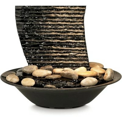 Flash Sale π₯ John Timberland Japanese Zen Indoor Tabletop Water Fountain with Light 17 1/4" High Waterfall for Table Desk Office Home Bedroom β 5 Flash Sale π₯ John Timberland Japanese Zen Indoor Tabletop Water Fountain with Light 17 1/4" High Waterfall for Table Desk Office Home Bedroom β - Image 3