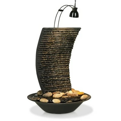 Flash Sale π₯ John Timberland Japanese Zen Indoor Tabletop Water Fountain with Light 17 1/4" High Waterfall for Table Desk Office Home Bedroom β 7 Flash Sale π₯ John Timberland Japanese Zen Indoor Tabletop Water Fountain with Light 17 1/4" High Waterfall for Table Desk Office Home Bedroom β - Image 5