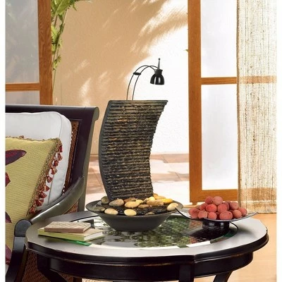 Flash Sale π₯ John Timberland Japanese Zen Indoor Tabletop Water Fountain with Light 17 1/4" High Waterfall for Table Desk Office Home Bedroom β 9 Flash Sale π₯ John Timberland Japanese Zen Indoor Tabletop Water Fountain with Light 17 1/4" High Waterfall for Table Desk Office Home Bedroom β - Image 7