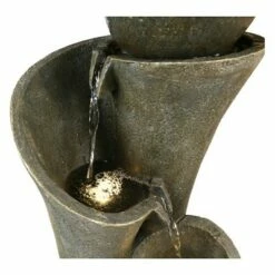 Deals 🛒 Watnature 24" Indoor/Outdoor Cascading Modern Sphere Zen Fountain Gray 🎉 -Garden Decor Shop unnamed file 8468