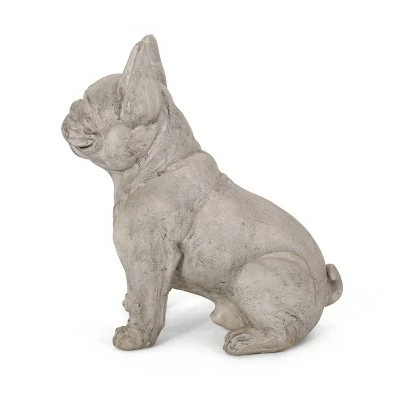 Coupon π 17" Concrete Delamore Outdoor French Bulldog Garden Statue - Rustic White and Green - Christopher Knight Home 𧨠4 Coupon π 17" Concrete Delamore Outdoor French Bulldog Garden Statue - Rustic White and Green - Christopher Knight Home 𧨠- Image 3