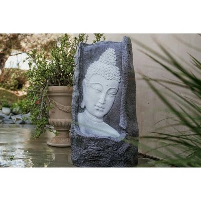 Best deal π 34.65" Buddha Indoor/Outdoor Waterfall Fountain with LED Light - White - XBrand 𧨠3 Best deal π 34.65" Buddha Indoor/Outdoor Waterfall Fountain with LED Light - White - XBrand π§¨