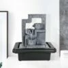 Hot Sale 🎁 10.6" Indoor Water Fountain with LED Lights Gray - Watnature ⭐