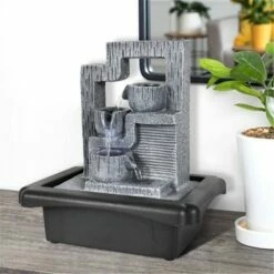 Hot Sale π 10.6" Indoor Water Fountain with LED Lights Gray - Watnature β 13 Hot Sale π 10.6" Indoor Water Fountain with LED Lights Gray - Watnature β -Garden Decor Shop unnamed file 8541