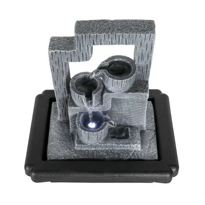 Hot Sale π 10.6" Indoor Water Fountain with LED Lights Gray - Watnature β 9 Hot Sale π 10.6" Indoor Water Fountain with LED Lights Gray - Watnature β - Image 7