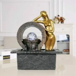 Best reviews of 🔥 10.6" Indoor Tabletop Water Fountain with LED Light and Ball - Watnature 🛒 -Garden Decor Shop unnamed file 8550