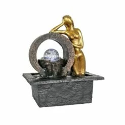 Best reviews of 🔥 10.6" Indoor Tabletop Water Fountain with LED Light and Ball - Watnature 🛒 -Garden Decor Shop unnamed file 8553