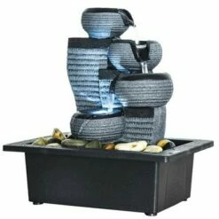 Outlet 🥰 Watnature 10.23" 4-Tier Desktop Water Fountain Gray 💯 -Garden Decor Shop unnamed file 8565