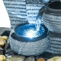 Outlet 🥰 Watnature 10.23" 4-Tier Desktop Water Fountain Gray 💯 -Garden Decor Shop unnamed file 8568