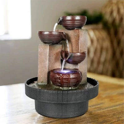 Hot Sale π€© 9" Indoor 4-Tier Water Fountain with LED Light - Watnature π 3 Hot Sale π€© 9" Indoor 4-Tier Water Fountain with LED Light - Watnature π - Image 2