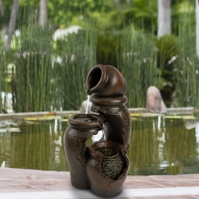 Best Pirce 𧨠Nature Spring 3-Tier Clay Pot Outdoor Electric Polyresin Water Fountain π― 3 Best Pirce 𧨠Nature Spring 3-Tier Clay Pot Outdoor Electric Polyresin Water Fountain π―