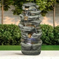 Buy π Watnature 15.3" 6-Tier Rock Water Fountain with LED Lights Gray β€οΈ 14 Buy π Watnature 15.3" 6-Tier Rock Water Fountain with LED Lights Gray β€οΈ -Garden Decor Shop unnamed file 8622