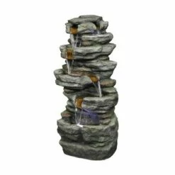 Buy π Watnature 15.3" 6-Tier Rock Water Fountain with LED Lights Gray β€οΈ 15 Buy π Watnature 15.3" 6-Tier Rock Water Fountain with LED Lights Gray β€οΈ -Garden Decor Shop unnamed file 8623