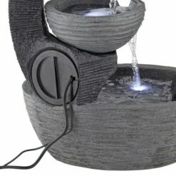 Best deal 😍 John Timberland Japanese Style Outdoor Floor Water Fountain with Light LED 31 1/2" High Gray Faux Stone Cascading Patio Backyard 🎁 -Garden Decor Shop unnamed file 8633