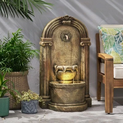 New π Frontage Outdoor 2-Tier Single Spout Fountain - Light Brown - Christopher Knight Home β 3 New π Frontage Outdoor 2-Tier Single Spout Fountain - Light Brown - Christopher Knight Home β