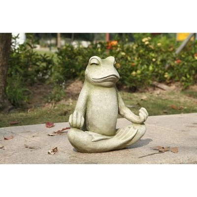 Best Pirce π HI-LINE GIFT LTD 12" Polyresin Frog Sitting in Lotus Position Outdor Zen Statue Light Green - Hi-Line Gift 𧨠5 Best Pirce π HI-LINE GIFT LTD 12" Polyresin Frog Sitting in Lotus Position Outdor Zen Statue Light Green - Hi-Line Gift 𧨠- Image 3