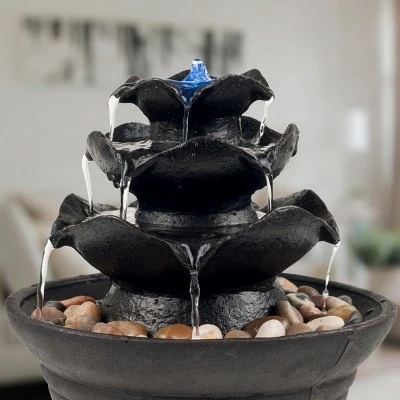 Best deal π₯ Nature Spring 3-Tier Indoor Water Fountain With LED Lights and Rocks - 8.75" x 10" π 4 Best deal π₯ Nature Spring 3-Tier Indoor Water Fountain With LED Lights and Rocks - 8.75" x 10" π - Image 2