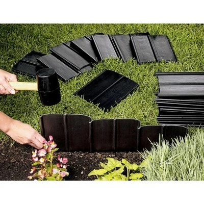 Promo ✔️ Easy No- Dig, Pound-In, Interlocking Landscaping Edging Kit 8" Tall, 20' Long - Gardener's Supply Company ✨ 3 Promo ✔️ Easy No- Dig, Pound-In, Interlocking Landscaping Edging Kit 8" Tall, 20' Long - Gardener's Supply Company ✨