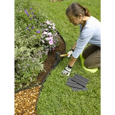 Promo ✔️ Easy No- Dig, Pound-In, Interlocking Landscaping Edging Kit 8" Tall, 20' Long - Gardener's Supply Company ✨ 5 Promo ✔️ Easy No- Dig, Pound-In, Interlocking Landscaping Edging Kit 8" Tall, 20' Long - Gardener's Supply Company ✨ - Image 3