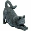 Promo 😀 Design Toscano Playful Cat Stretching Statue - Gray ❤️ -Garden Decor Shop unnamed file 877