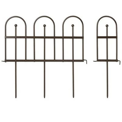 Best Sale π₯ Plow & Hearth - Pewter Wrought Iron Fence - Outdoor Garden Edging with Decorative Design π 5 Best Sale π₯ Plow & Hearth - Pewter Wrought Iron Fence - Outdoor Garden Edging with Decorative Design π - Image 3
