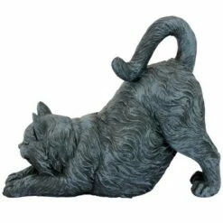 Promo 😀 Design Toscano Playful Cat Stretching Statue - Gray ❤️ -Garden Decor Shop unnamed file 879