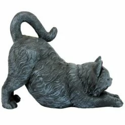 Promo 😀 Design Toscano Playful Cat Stretching Statue - Gray ❤️ -Garden Decor Shop unnamed file 881