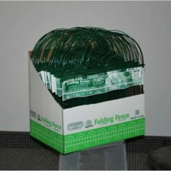 Hot Sale π₯° 18" x 7.5' Steel Folding Wire Border Fence - Glamos White π