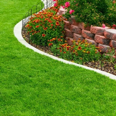 Best deal ⨠Nature Spring Interlocking Metal Garden Fencing - Black - Set of 5 𧨠4 Best deal ⨠Nature Spring Interlocking Metal Garden Fencing - Black - Set of 5 𧨠- Image 2