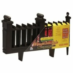 Wholesale 🤩 15.5" Deluxe Wrought Iron Fence Border - 10 Pc - Black - Emsco 🥰 -Garden Decor Shop unnamed file 8871