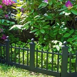Wholesale 🤩 15.5" Deluxe Wrought Iron Fence Border - 10 Pc - Black - Emsco 🥰 -Garden Decor Shop unnamed file 8873