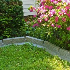 Best deal 🔔 20' Emsco Bedrocks Lawn Edging Wall Slate Color 👍 -Garden Decor Shop unnamed file 8888