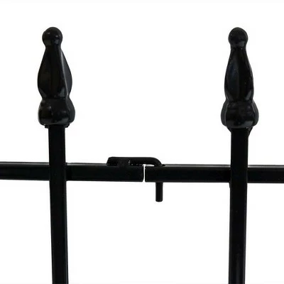 Wholesale β€οΈ Sunnydaze Decor Sunnydaze Outdoor Lawn and Garden Metal Roman Style Decorative Border Fence Panel Set - 36' - Black - 20pk π₯° 4 Wholesale β€οΈ Sunnydaze Decor Sunnydaze Outdoor Lawn and Garden Metal Roman Style Decorative Border Fence Panel Set - 36' - Black - 20pk π₯° - Image 2