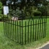 Discount ✨ Sunnydaze Decor Sunnydaze Outdoor Lawn and Garden Metal Gothic Arch Style Decorative Border Fence Panel Set - 6' - Black - 2pk 😀 -Garden Decor Shop unnamed file 8898