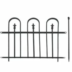 Outlet ⌛ Sunnydaze Decor Sunnydaze Outdoor Lawn and Garden Metal Strasbourg Style Decorative Border Fence Panel and Posts Set - 6' - Black - 5pc ❤️ 8 Outlet ⌛ Sunnydaze Decor Sunnydaze Outdoor Lawn and Garden Metal Strasbourg Style Decorative Border Fence Panel and Posts Set - 6' - Black - 5pc ❤️ -Garden Decor Shop unnamed file 8935