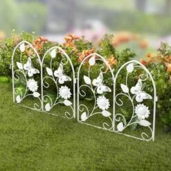 Garden Decor Shop 22 Best reviews of ✨ The Lakeside Collection Lakeside Decorative Metal Butterfly Garden Border Fence for Landscaping 🌟