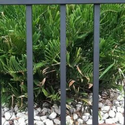 Cheapest ⭐ Stratco SC-10760 Outdoor Powder 🧥 Coated Metal 6 x 4 Foot Ezi-Fence Picket Fence Panel Easy Installation Fence in a Box System, Gray 🌟
