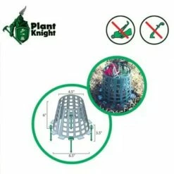 Flash Sale 🛒 Plant Knight Plastic Tree and Plant Animal Prevention Protector Guard for Lawn, Garden, Flowers, Vegetables, Bushes, and Saplings, 3 Pack (Green) 🥰 -Garden Decor Shop unnamed file 9006