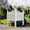 Budget ✨ Gardenised Outdoor Vinyl Corner Edge Gate for Garden Lawn Fence Yard Border, White 🤩