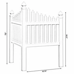 Budget ✨ Gardenised Outdoor Vinyl Corner Edge Gate for Garden Lawn Fence Yard Border, White 🤩 -Garden Decor Shop unnamed file 9017
