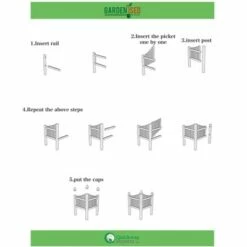 Budget ✨ Gardenised Outdoor Vinyl Corner Edge Gate for Garden Lawn Fence Yard Border, White 🤩 -Garden Decor Shop unnamed file 9018