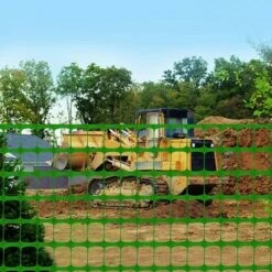Cheap 🔥 TENAX CORPORATION Tenax HDPE Plastic Lightweight Tear Resistant Mesh Guardian Warning Barrier Fence w/Easy Installation for Building Sites & Roadworks, 4x100ft, Green 🥰 -Garden Decor Shop unnamed file 9067