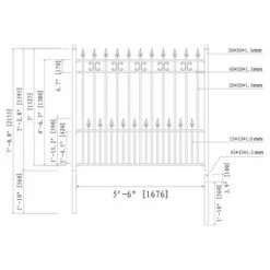 Top 10 🌟 ALEKO St. Petersburg Style DIY Iron Wrought Steel Fence 5.5' X 5' High Quality Ornamental Fence 🔔 -Garden Decor Shop unnamed file 9073