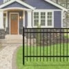 Outlet 😀 ALEKO Nice Style Self Unassembled Steel Fence, 6' x 4' Black ❤️ -Garden Decor Shop unnamed file 9074