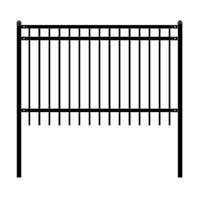 Outlet π ALEKO Nice Style Self Unassembled Steel Fence, 6' x 4' Black β€οΈ 4 Outlet π ALEKO Nice Style Self Unassembled Steel Fence, 6' x 4' Black β€οΈ - Image 2