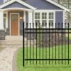 Promo 🔥 ALEKO ROME STYLE SELF UNASSEMBLED STEEL FENCE, 6' X 5' BLACK 🧨 -Garden Decor Shop unnamed file 9081