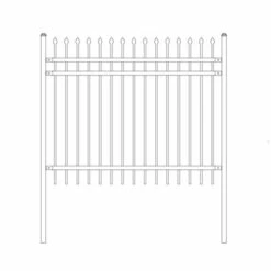 Promo 🔥 ALEKO ROME STYLE SELF UNASSEMBLED STEEL FENCE, 6' X 5' BLACK 🧨 -Garden Decor Shop unnamed file 9083