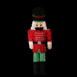 New 👍 Northlight 6' Pre-Lit Candy Cane Lane 2-D Toy Soldier ❄ Christmas Outdoor Decor 👍