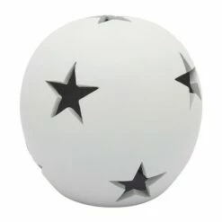 Cheapest 🎉 12" Ceramic Star Orb Figurine - Sagebrook Home Matte Gray ✨ -Garden Decor Shop unnamed file 9136